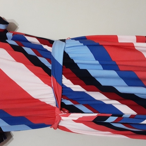 Lane Bryant midi asymmetrical hem dress women 10/12 casual party  y2k Vavztion - Picture 6 of 11